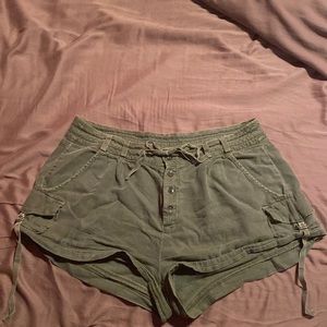 Free people dark green cargo short in size 8